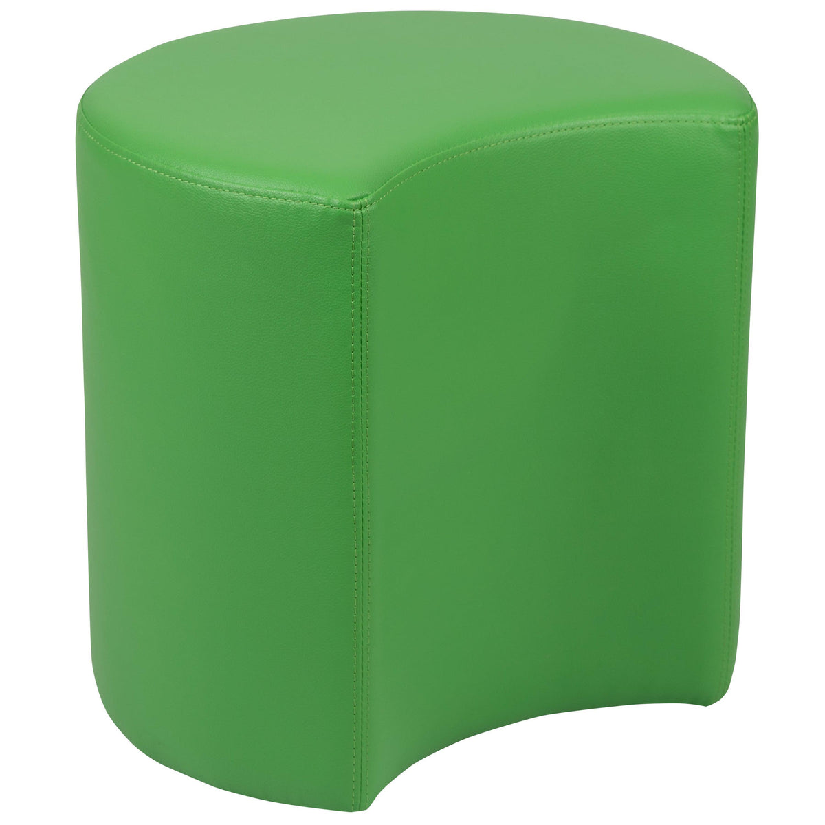 Green |#| 18inchH Soft Seating Flexible Moon for Classrooms and Common Spaces - Green