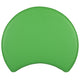 Green |#| 18inchH Soft Seating Flexible Moon for Classrooms and Common Spaces - Green