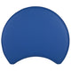 Blue |#| 18inchH Soft Seating Flexible Moon for Classrooms and Common Spaces - Blue