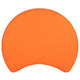 Orange |#| 18inchH Soft Seating Flexible Moon for Classrooms and Common Spaces - Orange