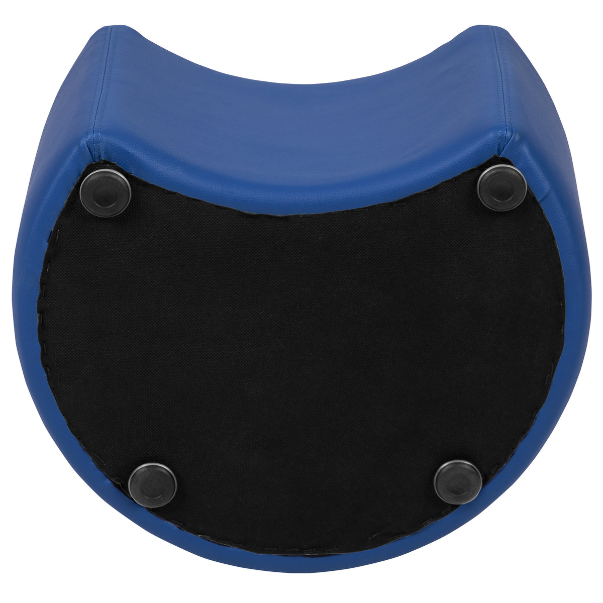 Blue |#| Soft Seating Flexible Moon for Classrooms - 12inch Seat Height (Blue)
