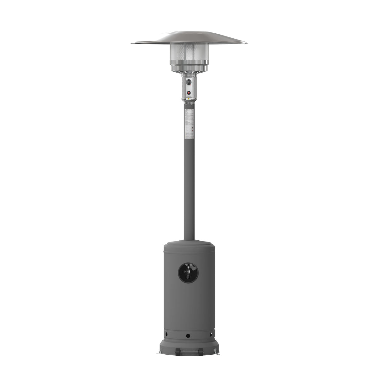 Slate Gray |#| Outdoor Patio Heater -SLT Gray- 7.5 Feet Round Steel Patio Heater - 40,000 BTU's