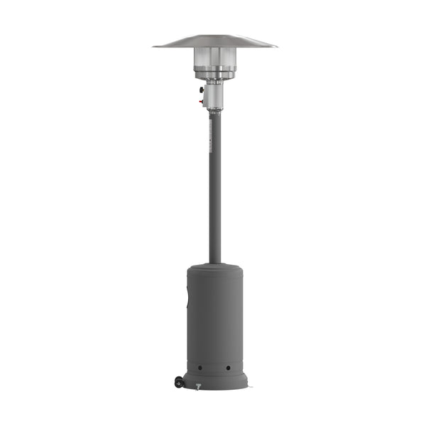 Slate Gray |#| Outdoor Patio Heater -SLT Gray- 7.5 Feet Round Steel Patio Heater - 40,000 BTU's