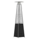 Black |#| Outdoor Patio Heater - Black - 7.5 Feet Round Steel Patio Heater - 42,000 BTU's