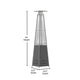 Slate Gray |#| Outdoor Patio Heater - Slate Gray-7.5 Feet Round Steel Patio Heater-42,000 BTU's