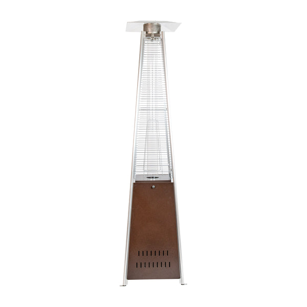 Bronze |#| Outdoor Patio Heater - Bronze - 7.5 Feet Round Steel Patio Heater - 42,000 BTU's