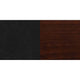 Black Vinyl Seat/Walnut Wood Frame |#| Solid Back Walnut Wood Restaurant Barstool - Black Vinyl Seat