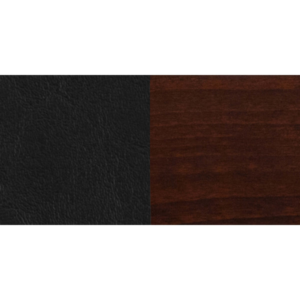 Burgundy Vinyl Seat/Walnut Wood Frame |#| Solid Back Walnut Wood Restaurant Barstool - Burgundy Vinyl Seat