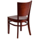 Mahogany Wood Seat/Mahogany Wood Frame |#| Solid Back Mahogany Wood Restaurant Chair - Hospitality Seating