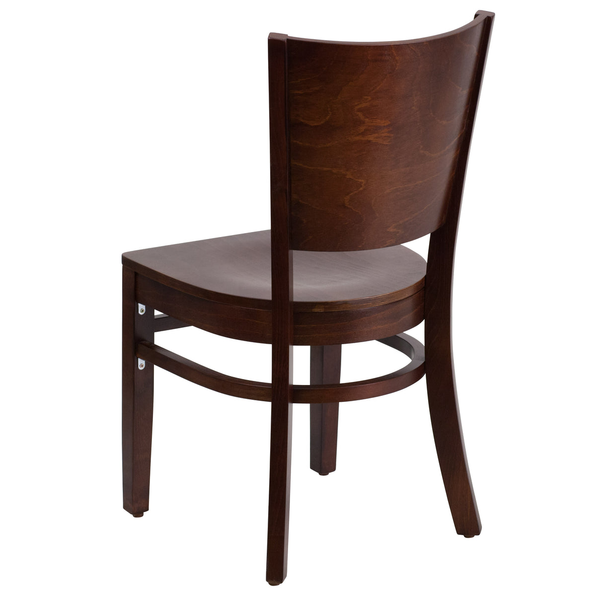 Walnut Wood Seat/Walnut Wood Frame |#| Solid Back Walnut Wood Restaurant Chair - Hospitality Seating