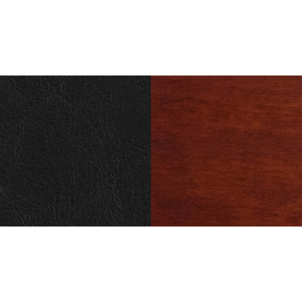 Black Vinyl Seat/Walnut Wood Frame |#| Solid Back Walnut Wood Restaurant Chair - Black Vinyl Seat