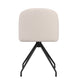 White Boucle/Oil Rubbed Bronze |#| Boucle Upholstered Stationary Swivel Home Office Chair -White/Oil Bronze