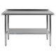 48"W x 24"D |#| Stainless Steel 18 Gauge Work Table with Backsplash and Shelf, NSF - 48"W x 24"D