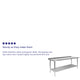 72"W x 30"D |#| Stainless Steel 18 Gauge Work Table with Backsplash and Shelf, NSF - 72"W x 30"D