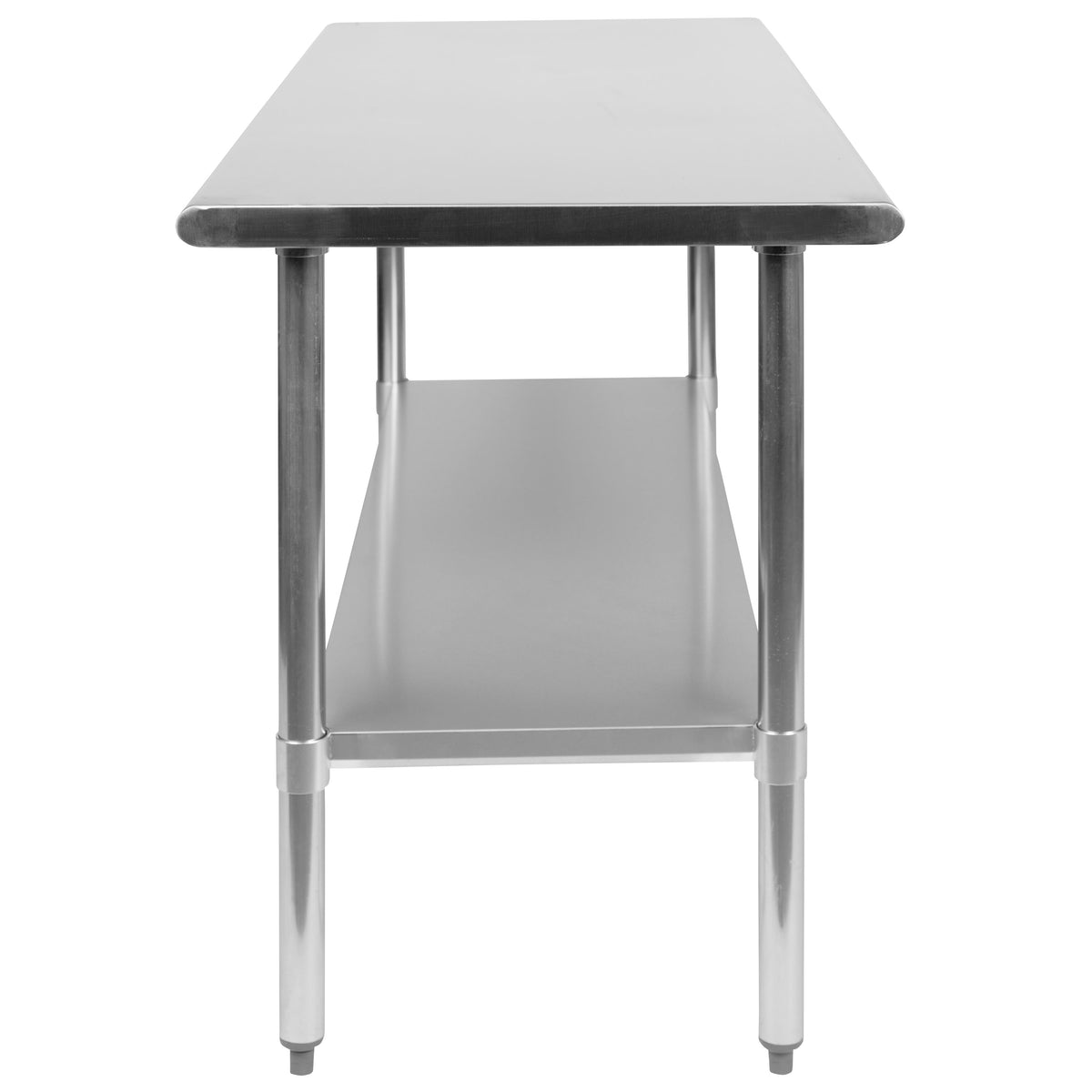 60"W x 24"D |#| Stainless Steel 18 Gauge Work Table with Undershelf, NSF - 60"W x 24"D x 34.5"H