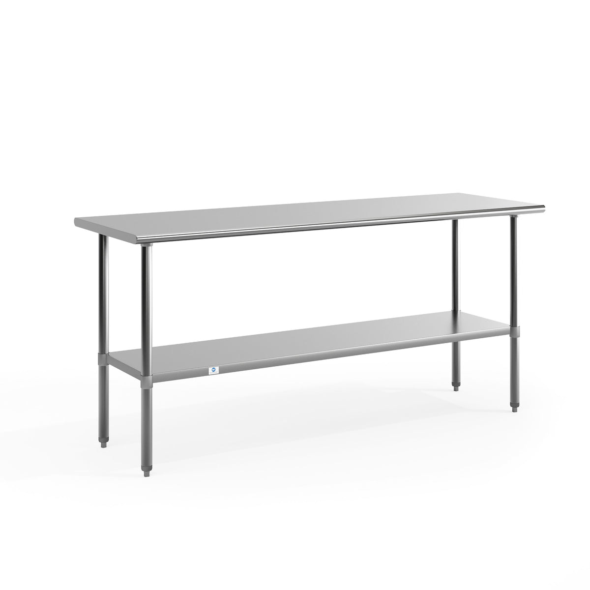 72"W x 30"D |#| Stainless Steel 18 Gauge Work Table with Undershelf, NSF - 72"W x 30"D x 34.5"H