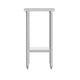 24"W x 18"D |#| Commercial Stainless Steel 18 Gauge Work Table with Undershelf - 24x18