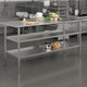 72"W x 30"D |#| 72"W x 30"D NSF Stainless Steel 18 Gauge Work Table with 2 Undershelves