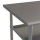 72"W x 30"D |#| 72"W x 30"D NSF Stainless Steel 18 Gauge Work Table with 2 Undershelves