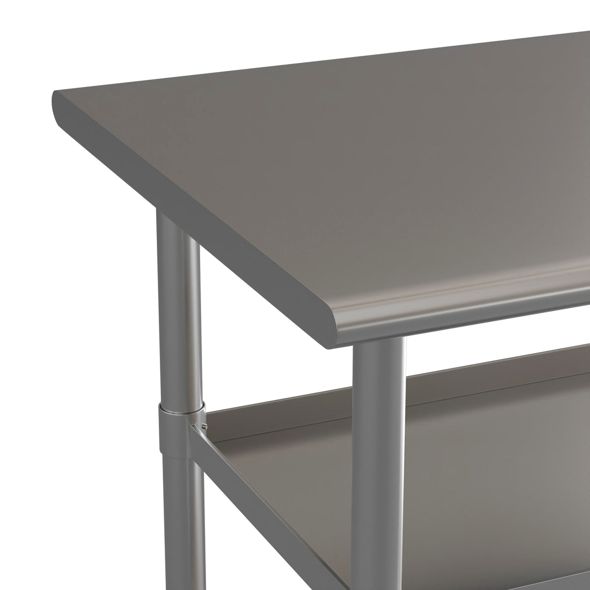 48"W x 24"D |#| 48"W x 24"D NSF Stainless Steel 18 Gauge Work Table with 2 Undershelves