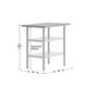 24"W x 36"D |#| Commercial Stainless Steel 18 Gauge Work Table with 2 Undershelves - 24x36