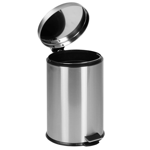 20L (5.3 Gallons) |#| Stainless Steel Imprint Resistant Soft Close, Step Trash Can - 5.3 Gallons (20L)