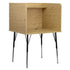 Stand-Alone Study Carrel with Top Shelf - Height Adjustable Legs and Wire Management Grommet