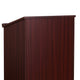 Mahogany |#| Stand-Up Wood Lectern in Mahogany with Adjustable Shelving and Slanted Top