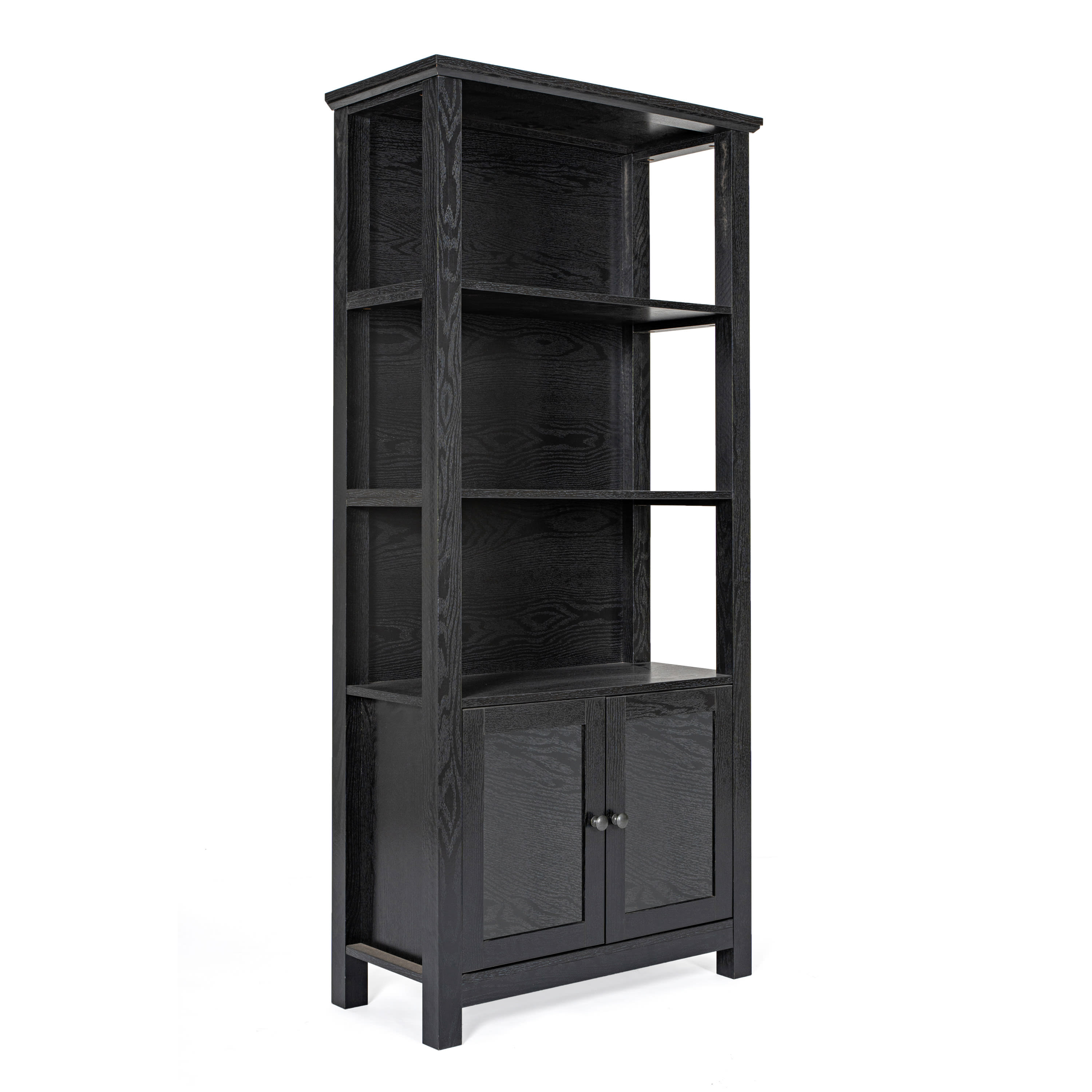 Black farmhouse discount bookcase