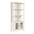 Stella Modern Farmhouse Wooden Bookcase and Storage Cabinet with Tempered Glass Doors and 3 Upper Shelves