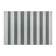 5' x 7' Indoor/Outdoor Handwoven Grey & White Striped Cabana Style Area Rug