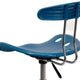 Bright Blue |#| Vibrant Bright Blue and Chrome Swivel Task Office Chair with Tractor Seat