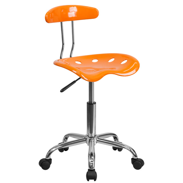 Swivel Task Chair | Adjustable Swivel Chair for Desk and Office with Tractor Seat - View 1