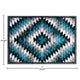 Turquoise,4' x 5' |#| Southwestern Style Diamond Patterned Indoor Area Rug - Turquoise - 4' x 5'