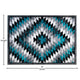 Turquoise,8' x 10' |#| Southwestern Style Diamond Patterned Indoor Area Rug - Turquoise - 8' x 10'