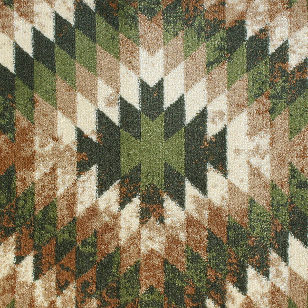 Green,2' x 3' |#| Southwestern Style Diamond Patterned Indoor Area Rug - Green - 2' x 3'