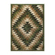 Green,5' x 7' |#| Southwestern Style Diamond Patterned Indoor Area Rug - Green - 5' x 7'