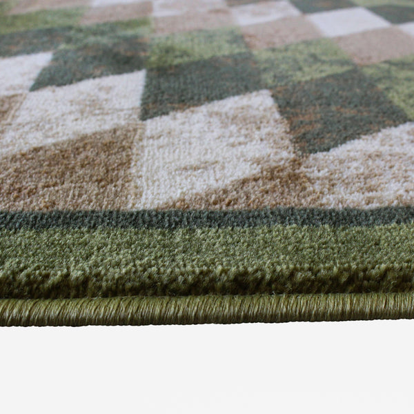 Green,5' x 7' |#| Southwestern Style Diamond Patterned Indoor Area Rug - Green - 5' x 7'