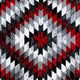 Red,2' x 7' |#| Southwestern Style Diamond Patterned Indoor Area Rug - Red - 2' x 7'