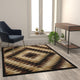 Brown,5' x 7' |#| Southwestern Style Diamond Patterned Indoor Area Rug - Brown - 5' x 7'