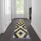 Blue,2' x 7' |#| Southwestern Style Diamond Patterned Indoor Area Rug - Blue - 2' x 7'