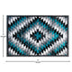 Turquoise,6' x 9' |#| Southwestern Style Diamond Patterned Indoor Area Rug - Turquoise - 6' x 9'