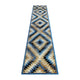 Blue,2' x 11' |#| Southwestern Style Diamond Patterned Indoor Area Rug - Blue - 2' x 11'