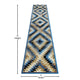 Blue,2' x 11' |#| Southwestern Style Diamond Patterned Indoor Area Rug - Blue - 2' x 11'