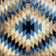 Blue,2' x 11' |#| Southwestern Style Diamond Patterned Indoor Area Rug - Blue - 2' x 11'