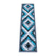 Turquoise,2' x 7' |#| Southwestern Style Diamond Patterned Indoor Area Rug - Turquoise - 2' x 7'