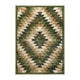 Green,6' x 9' |#| Southwestern Style Diamond Patterned Indoor Area Rug - Green - 6' x 9'