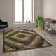 Green,6' x 9' |#| Southwestern Style Diamond Patterned Indoor Area Rug - Green - 6' x 9'