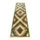 Green,2' x 7' |#| Southwestern Style Diamond Patterned Indoor Area Rug - Green - 2' x 7'