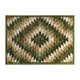 Green,4' x 5' |#| Southwestern Style Diamond Patterned Indoor Area Rug - Green - 4' x 5'